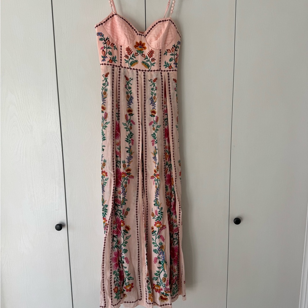 FARM Rio Pink Floral Maxi Dress - Picture 2 of 3